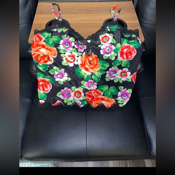 Vs pink floral slip vintage - Picture 2 of 9